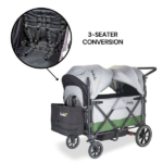 Larktale Caravan V2 (3 Seater) Stroller Wagon Bundle