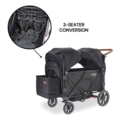 Larktale Caravan V2 (3 Seater) Stroller Wagon Bundle