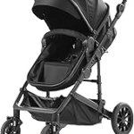 Baby Strollers Black 2-in-1 Convertible Stroller